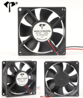 Ventilateur axial industriel DC 8025, 80x80x25mm, 8cm, cadre PBT, double roulement à billes, 12V 24V 48V, ventilateur d'évacuation