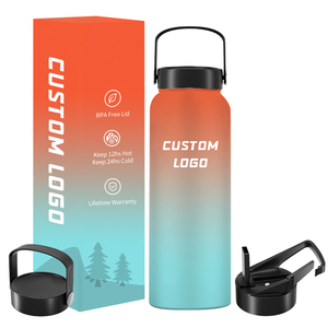 High Quality Custom Logo Sports Double Wall Vacuum <b>Flask</b> Insulated Stainless Steel Water Bottle Custom for Travel Camping - Product Image 4