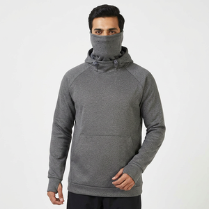 Best Selling OEM Service Printed Hoodie Basics New Design Washed <b>Distressed</b> Balaclava Winter Logo Hoodie - Product Image 1
