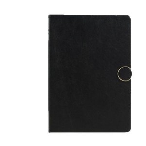 Wholesale Promotional Luxury Gifts Items <b>Notebook</b> Gift Set Business Office Black Faux Leather Hardcover Magnetic <b>A5</b> Paper - Product Image 1