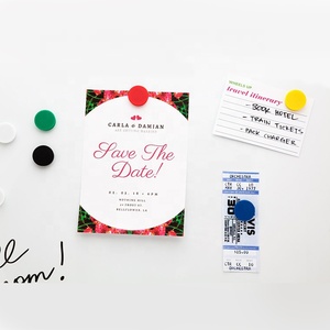 Bán Buôn Nhựa Mạnh Tráng Nhỏ Tròn Màu Nam Châm Văn Phòng Bảng Trắng Memo Board Nam Châm - Product Image 2