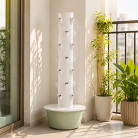 Kit de culture hydroponique verticale à 7 niveaux pour plantes, système de culture de légumes et d'herbes aromatiques pour la maison