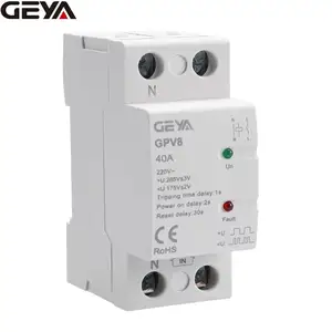 Geya GPV8 3Phase + N Ac 220V Overspanning Onderspanning Bescherming Stroomonderbreker