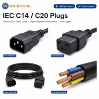 PDU personnalisé 19'' 1U 8 voies intelligent avec interrupteur, unité de distribution d'alimentation pour armoire, prise IEC C14 C20