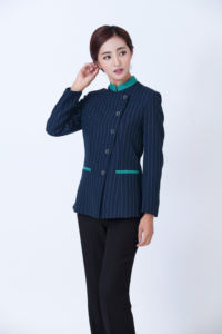 Uniforme professionnel pour le personnel d'entretien hôtelier, automne-hiver, manches longues, 100% polyester, look professionnel, <span class=keywords><strong>travail</strong></span> quotidien en hôtellerie - Product Image 5