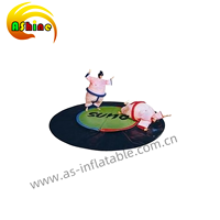 Costume de sumo gonflable géant Mascotte en PVC 8m Modèle d'arrière-cour extérieur Imprimé numérique Boule de 5m Expédition en mer