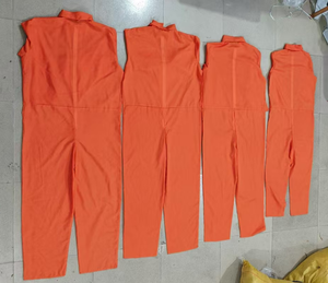 Traje de Prisionero de Algodón Negro para Hombre, Disfraz de Adulto para Halloween, Impermeable, Duradero y Portátil para Fiestas - Product Image 2
