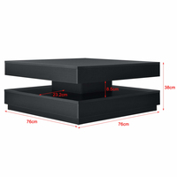 NOUVEAU meuble de salon tendance style nordique carré blanc bois table basse moderne pour la maison