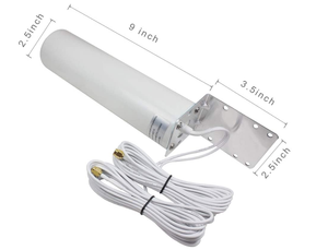 Antenne extérieure omnidirectionnelle double ligne Wi-Fi 3G 4G LTE SM A/TS9 à connecteur barillet pour B593 B525 E5186 B612 B715 – Offre Spéciale - Product Image 4