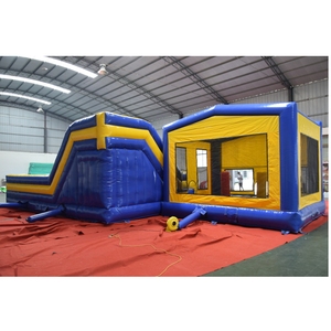 Brincolín Inflable 2 en 1 con Pista de Obstáculos, Juegos de Carreras de Obstáculos Comerciales para Parques de Obstáculos - Product Image 4
