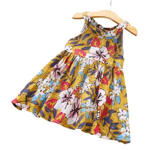 Pakistani sche New Style Kinder Kleidung Sommerkleid ung Mode Kinder Blumen kleider für formelle Feiertage