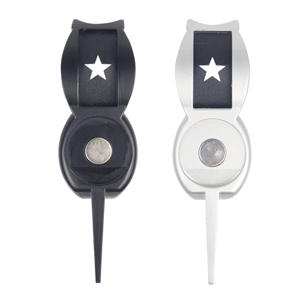 Vente en gros outil de réparation de <span class=keywords><strong>gazon</strong></span> de golf en métal blanc porte-cigare multi-outils outils de divot de golf - Product Image 3