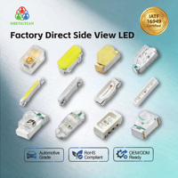 SHENGTIAN 0802 LED bicolore rouge et blanc 2,1x0,6x1,0mm 5mA certifiée CE/ROHS Garantie 2 ans Lumière latérale pour interrupteur à double alerte