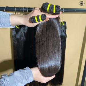 XBL ekstensi rambut lurus tulang rambut mentah Vietnam grosir asli Super Double ditarik Vietnam bundel penyedia rambut - Product Image 2