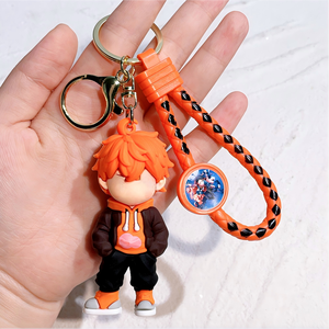 سلسلة مفاتيح مطاطية ثلاثية الأبعاد ناعمة بتصميم شخصيات كرتونية شهيرة، إكسسوارات معلقة من السيليكون - Product Image 4