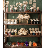 Diffuseur de fleurs en bois Sola, diffuseur de fleurs Sola personnalisé, fleurs en bois Sola en gros, bâtonnets diffuseurs avec fleurs