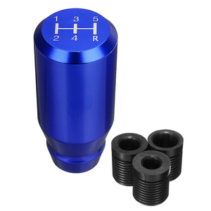 78mm 레이싱 기어 스틱 레버 시프터 노브 JDM 자동차 버튼 크리스탈 범용 적합 알루미늄 합금 바디 부품 모델 골프 - Product Image 1