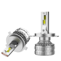 Ampoule de phare LED GICOO A5 130W 12V CSP 15 cœurs, faisceau haut/bas intégré 6000K, nouveau phare de moto personnalisable