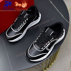 Zapatillas Deportivas Casuales para Hombre, Transpirables, Nuevas, con Forro de Cuero Genuino, con Cordones, Ligeras, para Fitness, Deportes, Caminatas al Aire Libre - Product Image 4