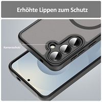 Coque de protection givrée antichoc en TPU pour téléphone portable Samsung S24 S25 A16 A26 A36 A56 A17 5G avec étui de chargement sans fil inclus
