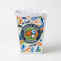 Panier de rangement en plastique personnalisé et réutilisable pour pop-corn, cadeaux, collations de soirée, grand format, à bords festonnés