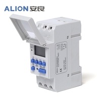 Temporizador Digital Electrónico Programable Diario y Semanal ALION AHC15A 220-240VAC para Riel DIN con Pantalla LCD