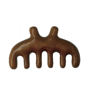 แปรงนวดศีรษะทำจากไม้หวีนวดหนังศีรษะทำจากไม้สีธรรมชาติที่นุ่มสบายสำหรับศีรษะและลำตัว - Product Image 1