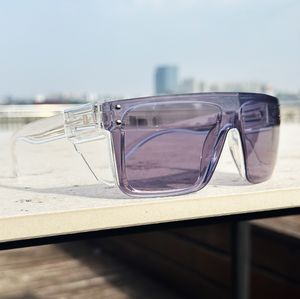 Offray <strong>clear</strong> <strong>Frame</strong> Side Shield Photochromic Lens Z87 Eye protection Safety Sunglasses <strong>Glasses</strong>