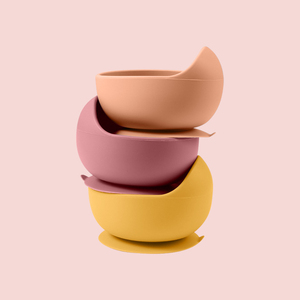 Bol à ventouse en silicone personnalisé, sans BPA, de qualité alimentaire, pour bébés, tout-petits et enfants, vaisselle pour les repas, assiette ronde - Product Image 1