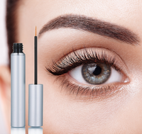 Rehausseur de sourcils naturel bio personnalisé vente en gros liquide de croissance pour stimuler la croissance des cils sérum pour cils de marque privée