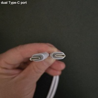 Logotipo impreso Diámetro exterior 3,8mm Goma de silicona líquida súper flexible USB C a USB Tipo C Cables