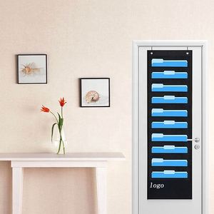 Sac de rangement mural pliable pour fournitures de bureau, 10 poches, minimaliste, écologique, à suspendre sur la porte - Product Image 4