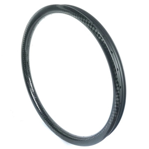26/27.5ER DH ขอบคาร์บอน <span class=keywords><strong>Tubeless</strong></span> <span class=keywords><strong>Hookless</strong></span> ลงฮิลล์จักรยานเสือภูเขาวงกลม 40 มม. กว้าง 32 มม. โปรไฟล์ 31 มม. กว้างภายใน - Product Image 3