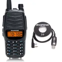 Baofeng UV X9 Plus 10W leistungsstarke Walkie Talkie dual ptt Dual Band VHF/UHF 10km Tragbare Radio verbesserte von uv 82 + Programmierung Kabel