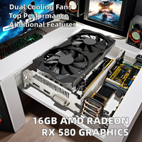 OEM RX580 16GB GDDR5 PCI Express 3.0 GPU 8GB Mémoire vidéo 256-Bit DP Fan Cooler pour application de bureau Chipset AMD remis à neuf