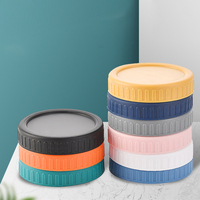 Couvercles en plastique colorés pour bocaux Mason, étanches, avec joints en silicone pour bocaux Mason à ouverture normale et large