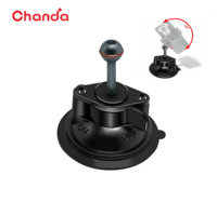 Soporte de cámara con ventosa de aleación de aluminio con cabezal esférico, rosca de 1/4 pulgadas, soporte para coche, logotipo OEM personalizado, grabado láser