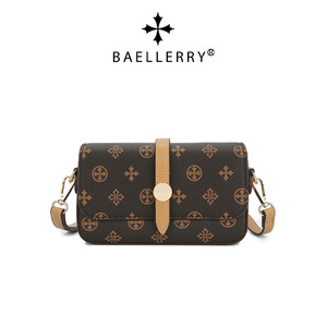 Baellerry Women's Crossbody Bag Horizontal <b>Square</b> Magnetic Buckle Vintage Style Shoulder Bag For Everyday Use - Product Image 5