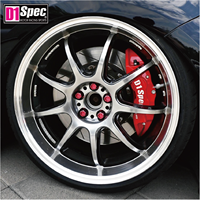 Nouveau disque de frein D1 SPEC haute performance personnalisé rouge pêche rainuré de 355 mm pour berlines sportives, compatible avec kit d'étriers de frein 4 pistons