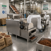 Machine à décortiquer les fèves de cacao et à éplucher les fèves de cacao torréfiées avec une capacité de 300 kg/h et un taux d'épluchage de plus de 99 % - Peladora De Cacao