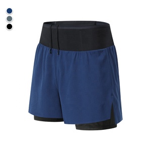 Shorts de <span class=keywords><strong>trail</strong></span> running à prix de gros, style 2-en-1 <span class=keywords><strong>avec</strong></span> doublure, longueur courte, pour sports de plein air - Product Image 6