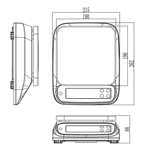 LCD 디스플레이 컬러 주방 플랫폼 15kg 로드 셀이있는 전자 주방 스케일 - Product Image 6