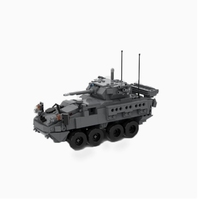 Petite pièce de construction MOC-146076 Véhicule blindé d'infanterie M1296 Série militaire créative