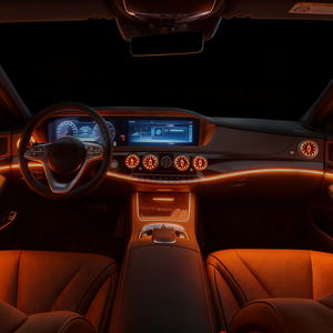 ช่องระบายอากาศ Ambient Light Turbo สำหรับรถยนต์เมอร์เซเดสเบนซ์ ปี 2014-2025 รุ่น W213/W222/W205/W206/X253, อัพเกรดเรืองแสงแบบ OEM 1:1, ติดตั้งได้โดยตรง - Product Image 5