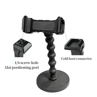 Support magnétique de conception personnalisée de haute qualité support de téléphone universel réglable tige en caoutchouc support à ventouse pour voitures et appareils photo