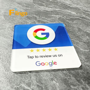 समीक्षा प्लेट nfc टैप एक्रिलिक डिस्प्ले कार्ड स्टिकर Nfc व्यवसाय ट्राइपएडवाइजर गूगल समीक्षा एनएफसी प्लेट - Product Image 5