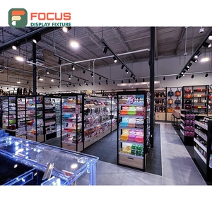 Présentoir mural de luxe pour perruques, étagère multi-niveaux, présentoir de magasin, présentoir de présentation - Product Image 1