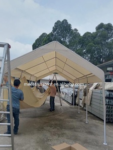 Abri de <span class=keywords><strong>voiture</strong></span> pliable Meile ML-G001 3x6m en tuyaux galvanisés légers, type étendu, imperméable, pour extérieur - Product Image 3