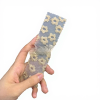 [Direkt dari Pabrik] Film Plastik EVA - Pola Bordir Bunga Berlapis Embun Model Bunga Kabut Tebal 0.6mm Tahan Gesekan;