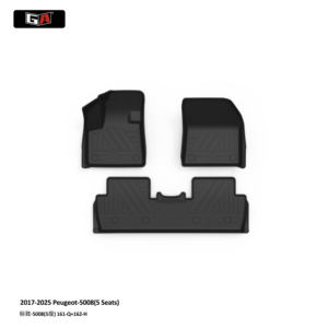 Tapis de sol de voiture faciles à nettoyer, antidérapants, pour <span class=keywords><strong>Peugeot</strong></span> <span class=keywords><strong>5008</strong></span> 5 places 2017-2025, accessoires automobiles, <span class=keywords><strong>prix</strong></span> de gros - Product Image 1
